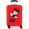 JOUMMA BAGS MICKEY MOUSE FASHION TROLLEY ABS 55CM 4 RUOTE ROSSO - REGISTRATI! SCOPRI ALTRE PROMO