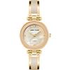 Anne Klein - Orologio da donna a bracciale rigido, con quadrante con vero diamante, Beige
