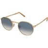 Ray-Ban New Round RB3637 001/3F | Occhiali da Sole Graduati o Non Graduati | Prova Online | Metallo | Tondi | Oro | Adrialenti
