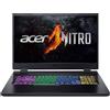 Acer Nitro 5 (AN517-55-770Z) Gaming Laptop | 17,3 FHD 144Hz Display | Intel Core i7-12700H | 16 GB RAM | 1 TB SSD | NVIDIA GeForce RTX 4060 | Windows 11 | Tastiera QWERTZ | Nero