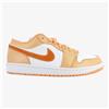 Nike Air Jordan 1 Low - Sneakers Sportiva da Donna in Pelle Bianco e Rosa