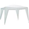 Domus Gazebo Giardino 3x3 mt in Acciaio e PE colore Bianco