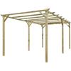 VERDELOOK Gazebo Pergola Doppia Legno 3x6