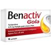 Benactiv Gola 16 Pastiglie Gusto Arancia Senza Zucchero