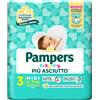 Pampers Baby Dry Più Asciutto Taglia 3 Midi 4-9 Kg 20 Pannolini
