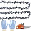 Xujinsongg 2 catene per motosega da 35,6 cm per barra da 35 cm, passo 3/8, 52 maglie di trasmissione, calibro 1,3 cm, catena per motosega a basso contraccolpo, compatibile con Makita Bosch Husqvarna Oregon