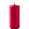 Cereria Di Giorgio - 9 Candele Cero - Diametro 5 cm Altezza 12 cm - Colore Rosso lampone - Durata 40 ore - Non profumate