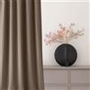 ROOM99 Tenda con nastro arricciato, Aura, 140 x 230 cm, larghezza x altezza, moderna, Curtain per soggiorno, camera da letto, Nugat, 1 pezzo