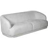 DRW Divano a 3 posti in Tessuto Beige 203x72x93 cm