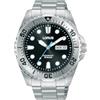Lorus Orologio automatico analogico da uomo con bracciale in acciaio inossidabile, Argento/Nero - RL471BX9