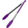U-Taste Pinza da Cucina in Silicone, resistente a 315°C, 30cm, Viola | Punte in Gomma Antiaderente ben Sigillate e Manico in Acciaio Rivestito in Silicone e Bloccaggio Liscio