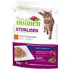 Natural trainer gatto adult sterilised bocconcini con tacchino 85 gr