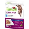 Natural trainer gatto adult sterilised bocconcini con tonno 85 gr