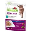 Natural trainer gatto adult sterilised bocconcini con merluzzo 85 gr