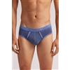 Intimissimi Slip Washed Collection In Cotone Superior Elasticizzato Blu