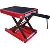 LeadGoods Sollevatore moto regolabile in altezza 4-13 pollici, cric carrello a forbice in acciaio fino a 500 kg 1100 lbs, cavalletto di montaggio, sollevatore moto, altezza regolabile, per