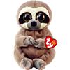 Ty - Peluche - Beanie Bellies - Bradipo - Silas - Marrone - Pupazzo bradipo con occhioni dorati glitter - I peluche morbidi e coccolosi - 20 Cm - 40545, 2009300