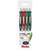 Pentel BL77 Energel XM scatto 0,7 mm 4 pz (rosa, blu scuro, turchese, verde chiaro)