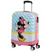 American Tourister Wavebreaker Disney - Spinner S, Bagaglio per bambini, 55 cm, 36 L, Multicolore (Minnie Pink Kiss)