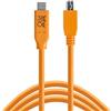 Tether Tools USB-C a 2.0 Mini B 5-Pin 4,60m orange
