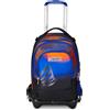 Seven Trolley Scuola Jack Detach 3 Ruote, Blu, Shadefull Boy, 3 in 1, Zaino Con Carrello Sganciabile, Tasca Amovibile Uso Zainetto e Crossover System, Zaino Scuola Viaggio, Bambino Ragazzo