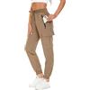 KINGFEN Pantaloni da donna, impermeabili, ad asciugatura rapida, pantaloni da jogging da donna, taglia 38-54, A1-kaki., 52-54