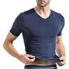 Risalti T Shirt Uomo Bamboo Scollo A V Seamless - Maglietta Uomo Intima in Viscosa di Bamboo, più Morbida delle Tshirt Uomo Cotone, Intimo Uomo Traspirante E Confortevole - Made in Italy