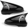 Asasytal Coperchio Dello Specchio Laterale, Ricambio per Specchietto Retrovisore Compatibile con Golf 6 MK6 GTD R Base 2009-2011 GTI Tou-ran R20,5K1 1.2 TSI TDI etc., Nero Lucido, 2 Pezzi