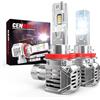 Cenmoll Lampadine H11 Led, 120W 24000LM 6000K Bianco Freddo 600% Luminosità H8 H9 H11 Led Canbus Senza Errori All-in-One Design Kit di Conversione di Sostituzione Alogena Xenon, Confezione da 2