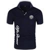 LSTQPK T-Shirt da Uomo Polo da Golf per al-Fa Ro.meo Stampa T-Shirt da Rugby Jersey Manica Corta Polo Leggera Magliette da Tennis T-Shirt - Regalo per Adolescenti-Navy Blue||M