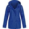 Générique Cappotto impermeabile leggero da donna con cappuccio con cintura parka antivento traspirante per primavera autunno giacca sportiva donna corsa impermeabile, Blu #6, M