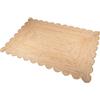 DRW Zampa di iuta con bordi dentati in naturale 300x200x1 cm