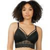 Parfait Lingerie, Bralette di Pizzo Imbottita Senza Ferretto, Nero,3H