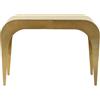 DRW Consolle Mobile d'ingresso armadietto in Metallo in Oro 107 x 30 x 76 cm, Legno, Bianco Decape E Multicolore, Medidas: 100x40x180 cm