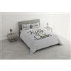 Italian Bed Linen SHINE Parure copripiumino con stampa digitale, made in Italy, Matrimoniale, 14