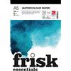 Frisk Essentials - Blocco di carta per acquerello, 190 g/mq, formato A5, colore: Bianco