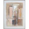 DRW Quadro tela astratta con cornice a ps in multicolore 90 x 4 x 120 cm