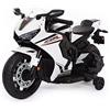 Babycar Moto elettrica per bambini Honda CBR 12V BABYCAR - Moto elettriche per bambini con acceleratore a pedale, moto bambini con luci e suoni integrati (Bianco)