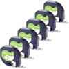 Labelwell 6x Compatibile per Dynmo 12mm X 4m Etichetta Carta Nero Su Bianco, 91220 91200 S0721510 Nastro per Etichette Compatibile per Dynmo XR Lt-100H Lt-100T 200B LT-110T XM QX50 Etichettatrice