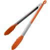 U-Taste Pinza da Cucina in Silicone, resistente a 315°C, 30cm, Arancia | Punte in Gomma Antiaderente ben Sigillate e Manico in Acciaio Rivestito in Silicone e Bloccaggio Liscio