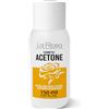 La Rosa Productos Profesionales LaRosa SOLVENTE per unghie ACETONE puro 150ml - 100% di qualità superiore, levasmalto, Rimuove tutti smalti per unghie, le unghie in gel, la colla per unghie, le unghie acriliche, profumo di lime