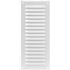 Vent Systems 125 x 300 mm, colore bianco - copertura in metallo - feritoia rettangolare per bocchetta d'aria - copertura griglia - zanzariera integrata - prese d'aria HVAC per bagno, casa, ufficio