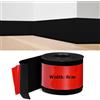 MeYuxg Battiscopa in PVC, Battiscopa Nero 8 cm x 3 metri, Battiscopa Adesivo Binario di Transizione del Gap nel Muro, Battiscopa Decorativi, Battiscopa PVC per Cucina, Bagno, Soggiorno