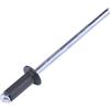 AERZETIX - C57096 - Set di 50 rivetti ciechi Ø3.2x8mm colore antracite RAL 7016 - in acciaio/alluminio - rivetto pop a rottura stelo