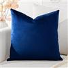 Artscope Federe Cuscini in Velluto Minimalista Copricuscino Colorato per la Decorazione Domestica Soggiorno Camera da Letto Divano 40x40cm, Blu Marino