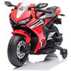 Babycar Moto elettrica per bambini Honda CBR 12V BABYCAR - Moto elettriche per bambini con acceleratore a pedale, moto bambini con luci e suoni integrati (Rosso)