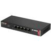 EDIMAX - Switch Gigabit Web Managed a Lungo Raggio a 5 porte con 4 porte PoE+