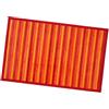 emmevi Tappeto Bamboo Legno Stuoia Cucina Bagno Degradè Tovaglietta Colazione Antiscivolo 30x43 Rosso
