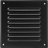 Vent Systems 125 x 125 mm (dimensioni di apertura del condotto) marrone - Griglia di ritorno dell'aria HVAC quadrata in metallo con schermo a rete - Griglia di ventilazione per condotto di