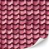 TexturKontor 3 fogli di tegole giocattolo autoadesive per la casa delle bambole, scala 1:12 (tegole rosa)